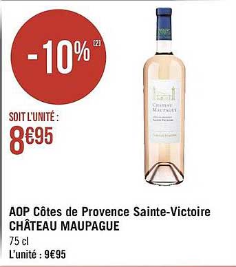 aop côtes de provence sainte-victoire château maupague