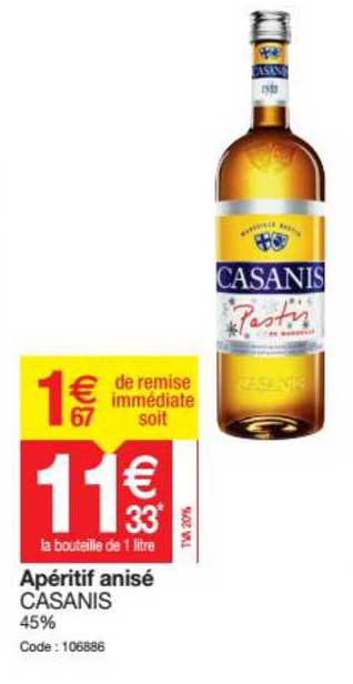Apéritif Anisé Casanis