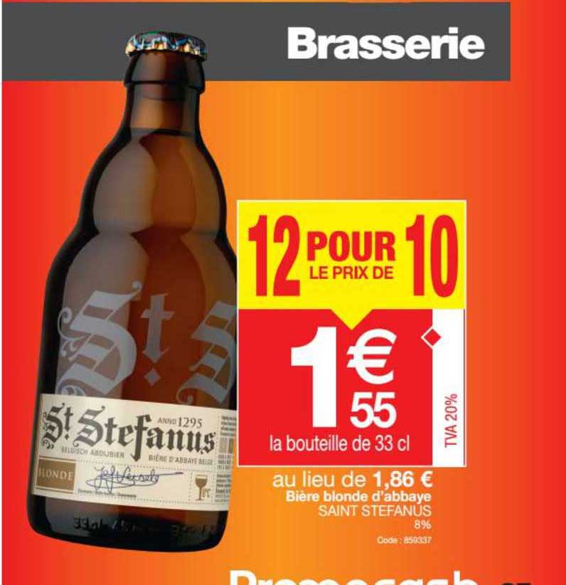 bière blonde d'abbaye saint stefanus