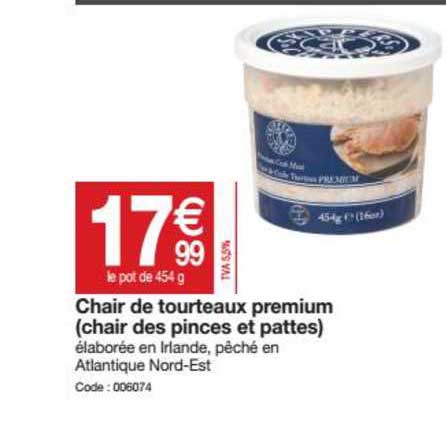 Chair De Tourteaux Premium (chair Des Pinces Et Pattes)