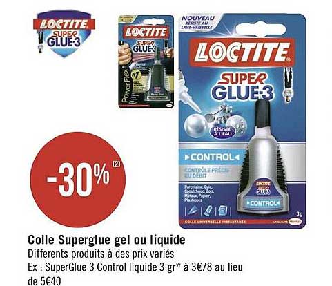 Colle Superglue Gel Ou Liquide