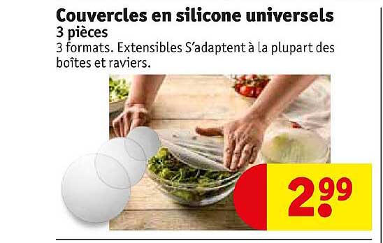 couvercles en silicone universels
