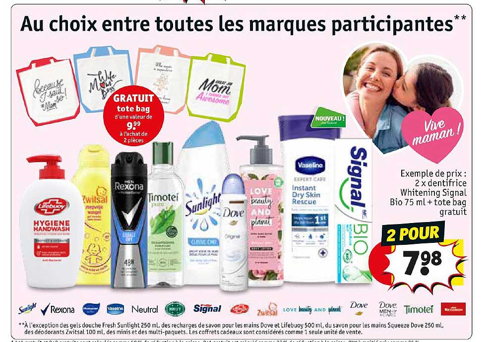 dentifrice whitening signal bio 75 ml + tote bag gratuit