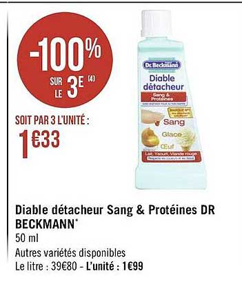 diable détacheur sang & protéines dr beckmann