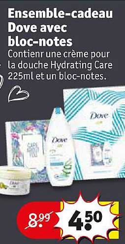 ensemble-cadeau dove avec bloc-notes
