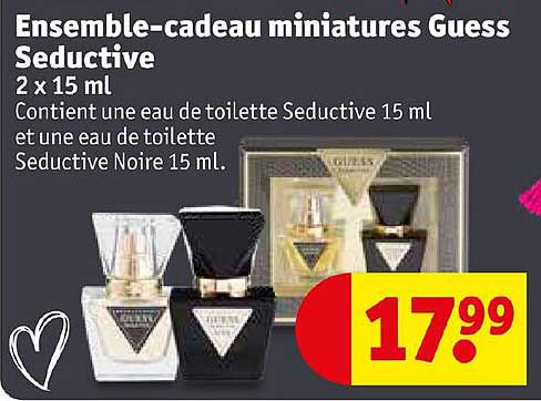 ensemble-cadeau miniatures guess seductive
