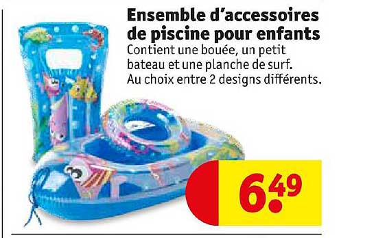 ensemble d'accessoires de piscine pour enfants
