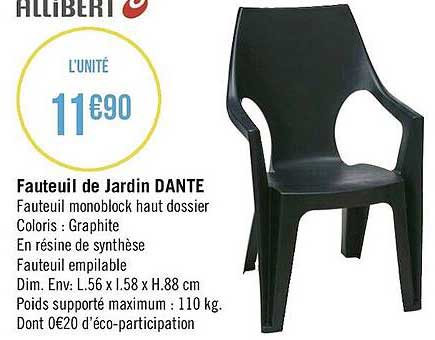 Fauteuil De Jardin Dante Allibert