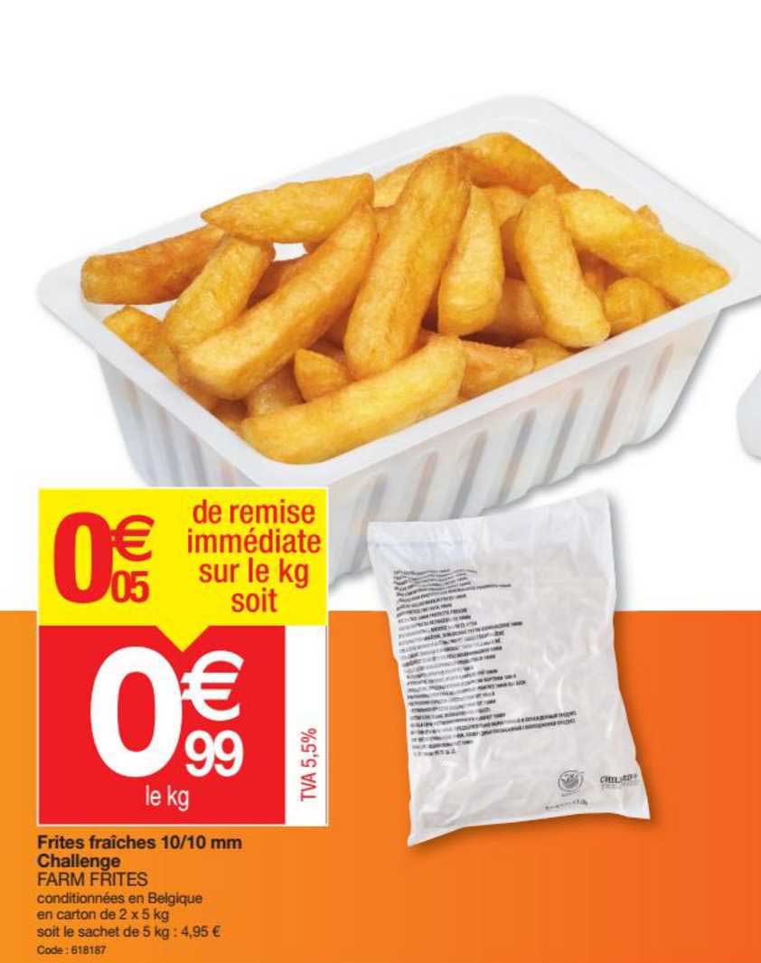 Frites Fraiches 10-10 Mm Challenge Farm Frites