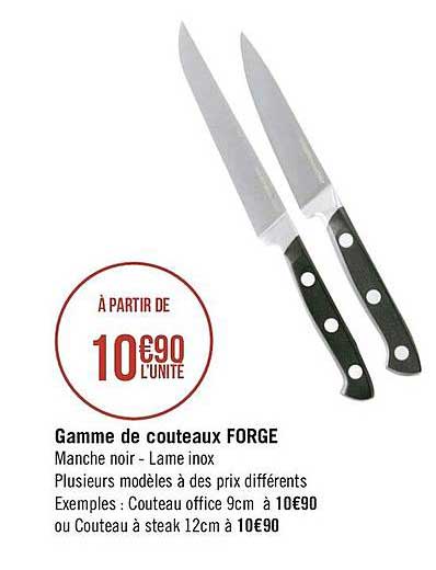 gamme de couteaux forgé