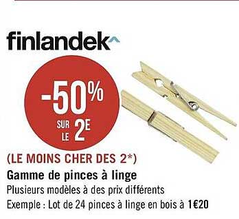 Gamme De Pinces à Linge Finlandek^
