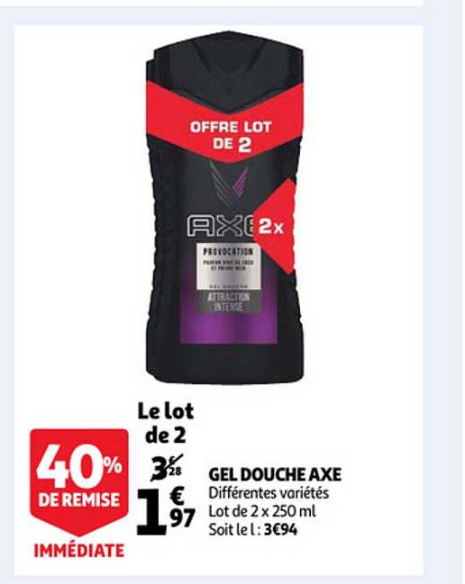 Gel Douche Axe