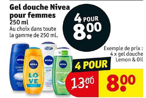 Gel Douche Nivea Pour Femmes