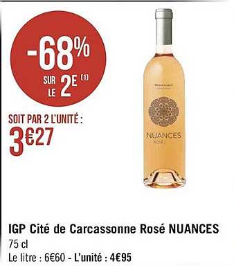 igp cité de carcassonne rosé nuances
