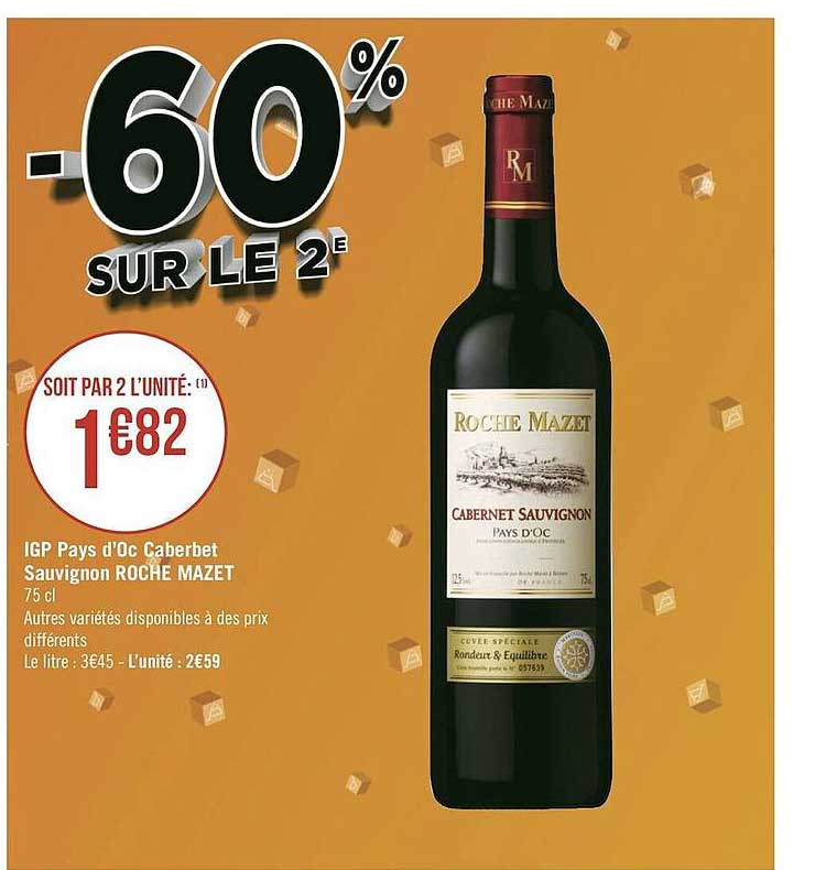 igp pays d'oc cabernet sauvignon roche mazet