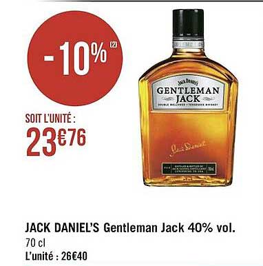 jack daniel's gentleman jack 40% vol.