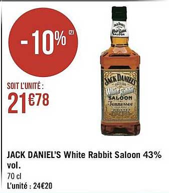 jack daniel's white rabbit saloon 43% vol.
