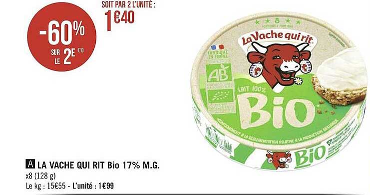 la vache qui rit bio 17% m.g.