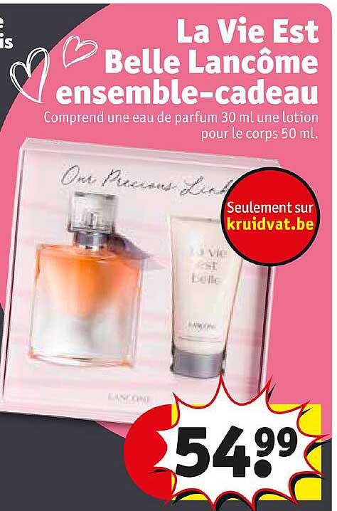 la vie est belle lacôme ensemble-cadeau