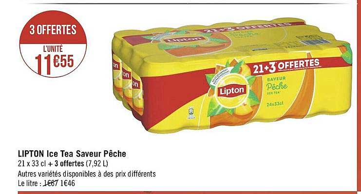 Lipton Ice Tea Saveur Pêche