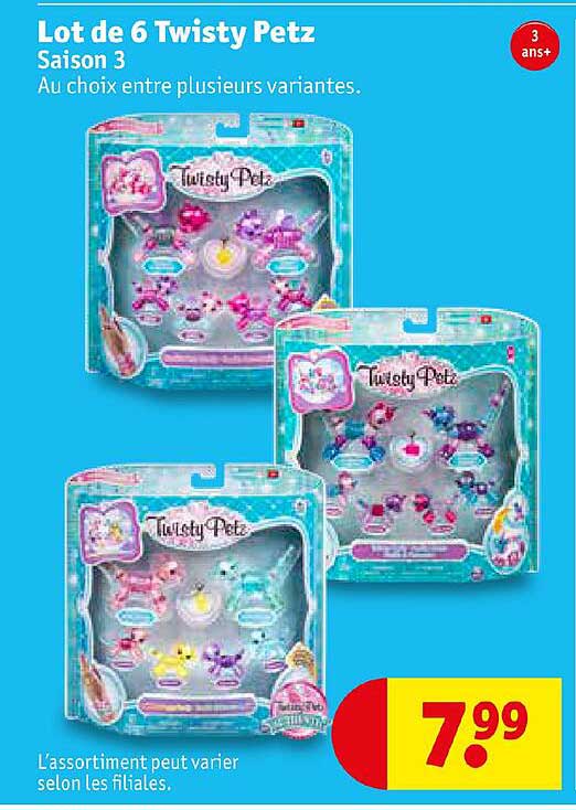lot de 6 twisky petz