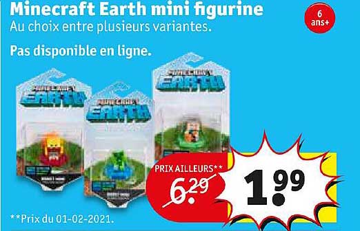 minecraft earth mini figurine
