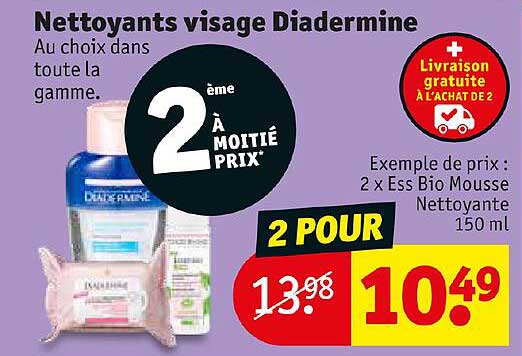 Nettoyants Visage Diadermine