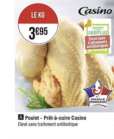 poulet - prêt-à-cuire  casino
