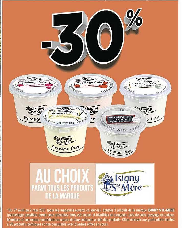 produits de la marque isigny ste mère