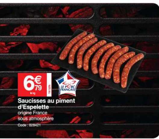 saucisses au piment d'espelette