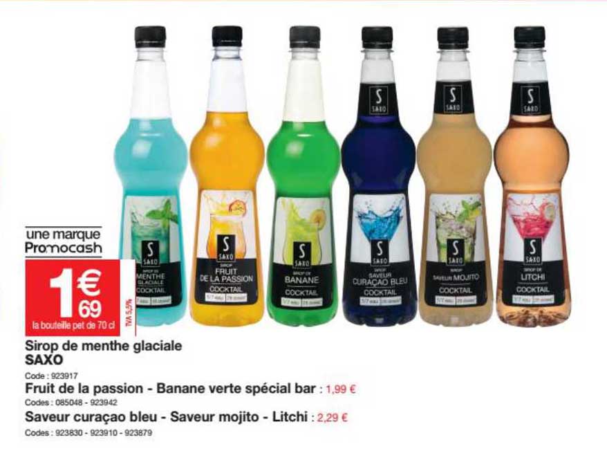 Sirop De Menthe Glaciale Saxo