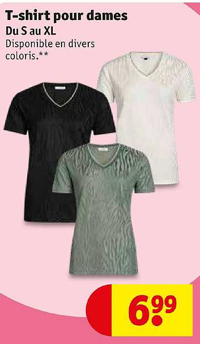t-shirt pour dames