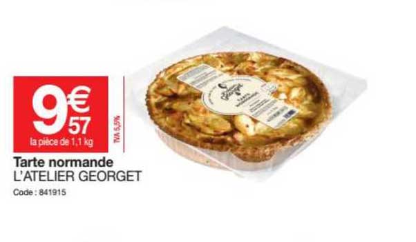 tarte normande l'atelier georget