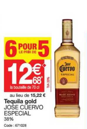 tequilla gold josé cuervo especial