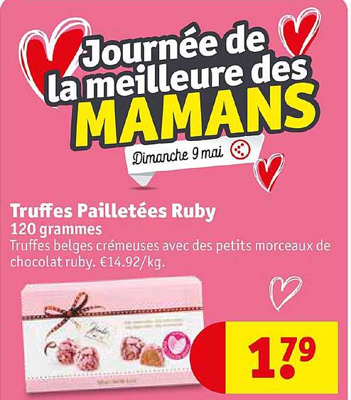 truffes pailletées ruby