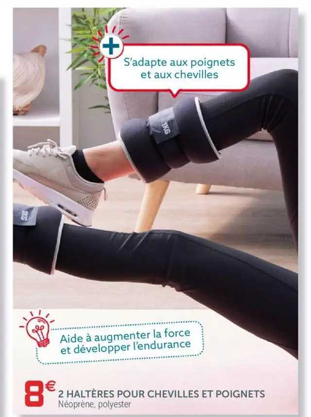 2 haltéres pour chevilles et poignet