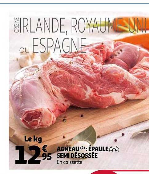 agneau : épaule** semi désossée