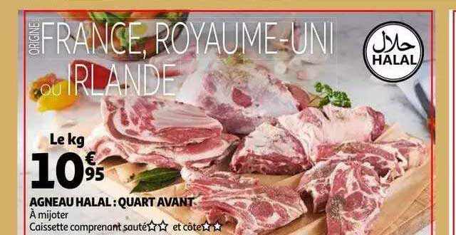 agneau halal : quart avant