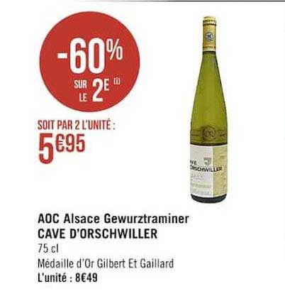 aoc alsace gewurztraminer cave d'orschwiller