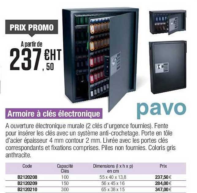 armoires à clés électronique pavo