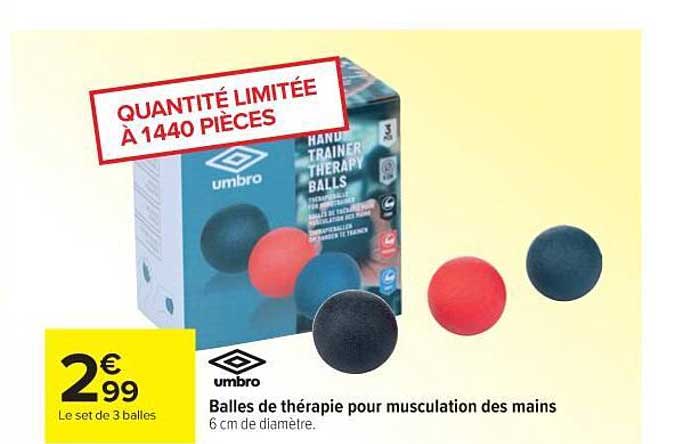 Balles De Thérapie Pour Musculation Des Mains Umbro