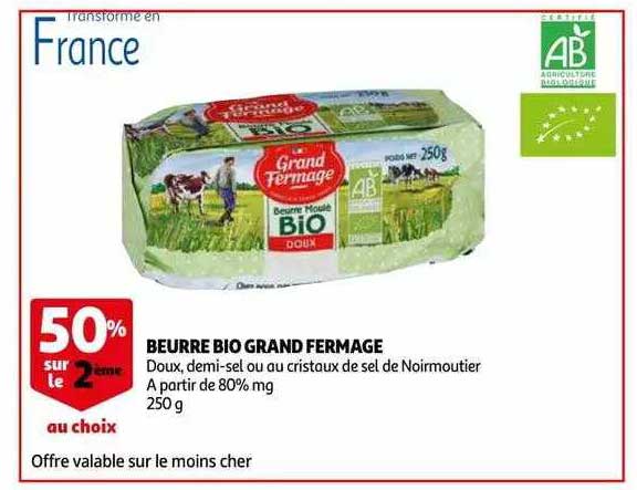 beurre bio grand fermage