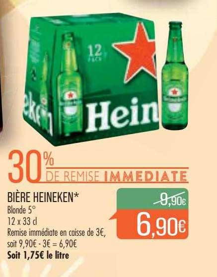 Bière Heineken 30% De Remise Immediate