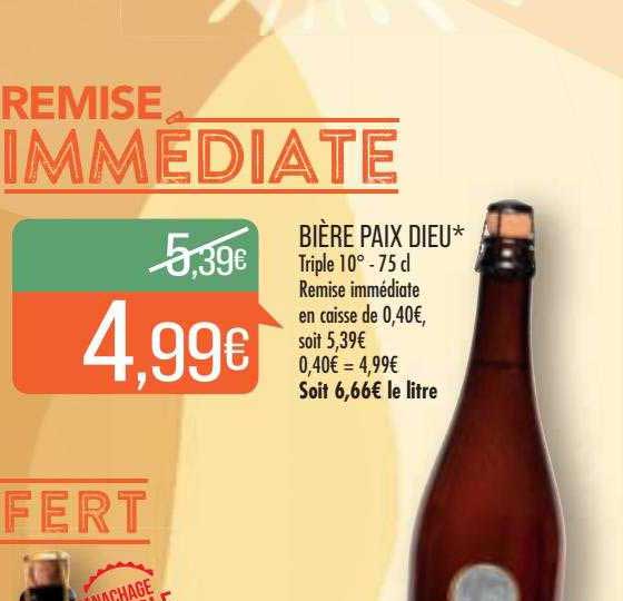 bière paix dieu