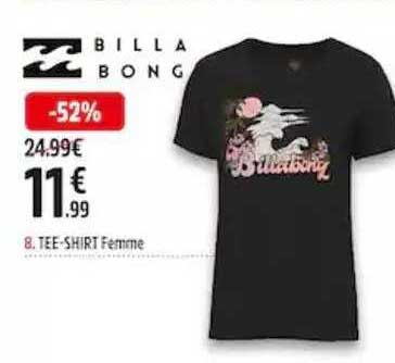 billa bong tee-shirt femme