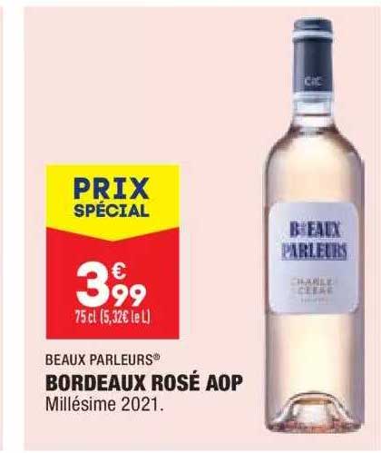 bordeaux rosé aop beaux parleurs