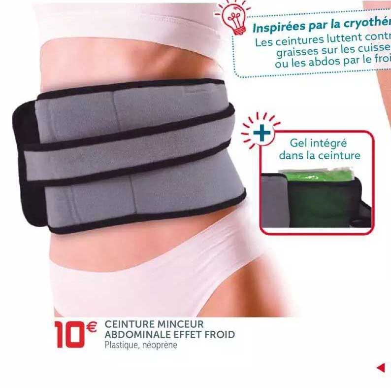ceinture minceur abdominale effet froid