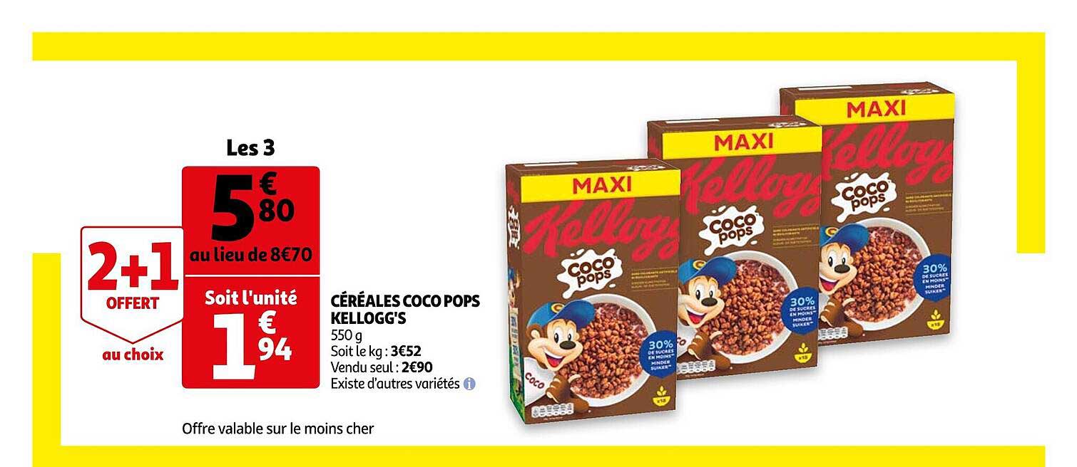 Céréales Coco Pops Kellogg's