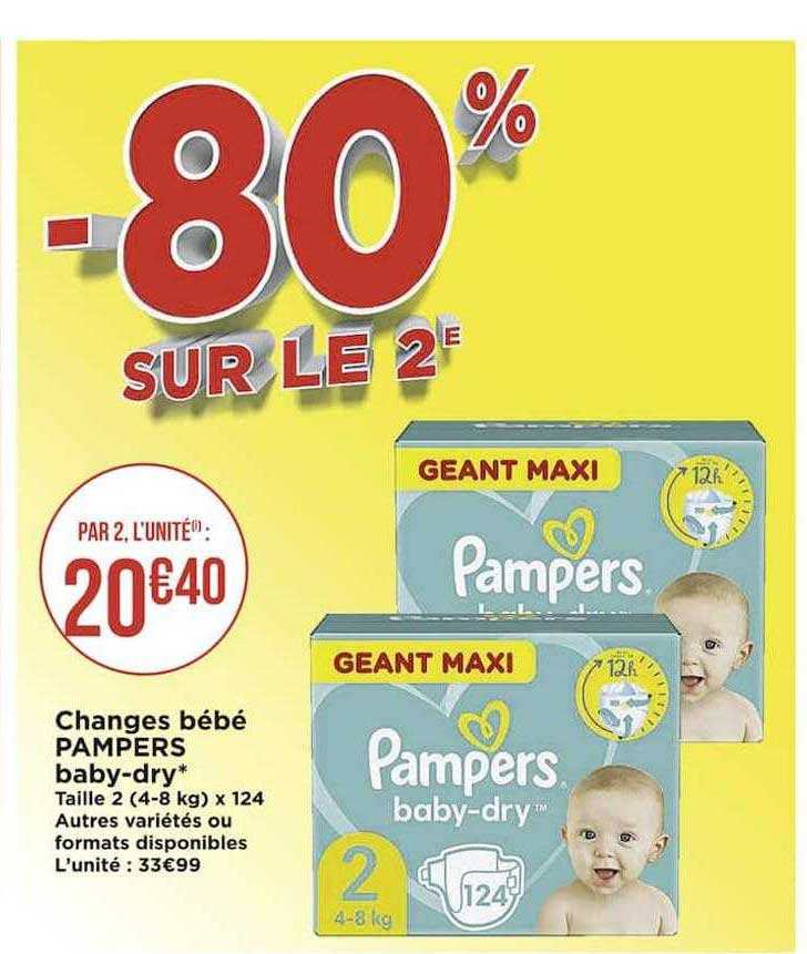 changes bébé pampers baby-dry
