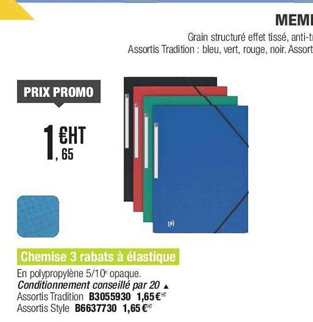 Chemise 3 Rabats à élastique